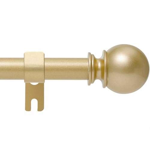 Gold curtain rod - for, windows
